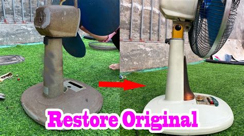 Restore Original Old And Rusty Table Fan 🛠table Fan Repair 🛠 Restore