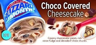 Dairy Queen Restaurants Debut Choco Covered Cheesecake As The September