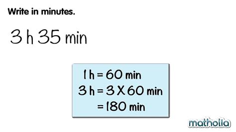 Converting Units Of Time Hours To Minutes Youtube
