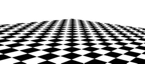 Floor In Perspective With Checkerboard Texture Empty Chess Board
