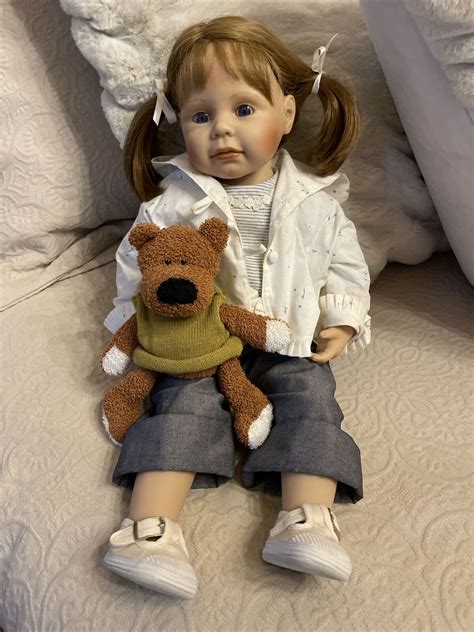 Zapf Creation Designer Doll Laura W Teddy Bear Artist Brigitte Paetsch In Box Ebay
