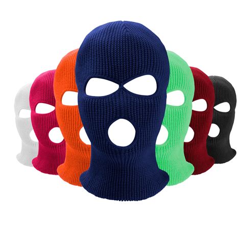 3 Hole Winter Warm Knitted Mask Full Face Cover Ski Mask Warm Knit