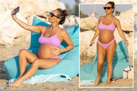 Lauryn Goodman Looks Incredible As She Shows Off Baby Bump In Purple