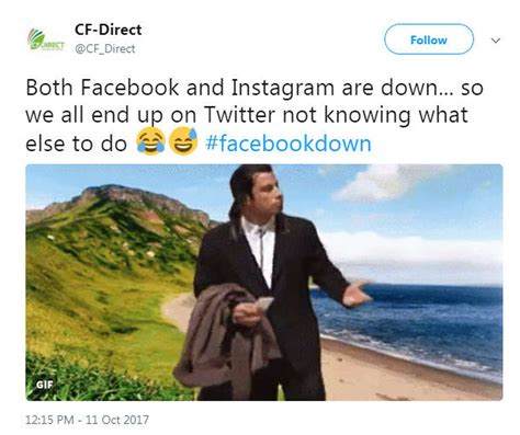 Facebook And Instagram Are Down Inspiring Memes On Twitter