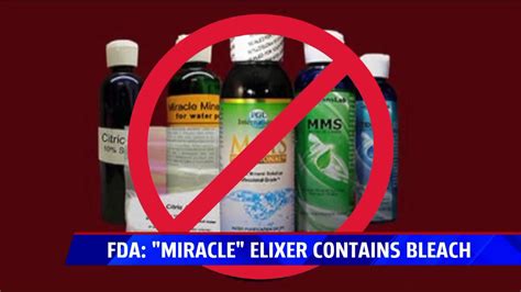 Fda Dont Drink ‘miracle Solution Marketed As Cure For Cancer Its Bleach