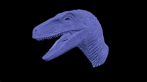 3d Printable Model Jurassic Park Velociraptor Head
