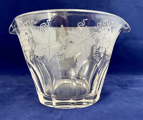 Victorian Rinser C1880 Antique Glassware Hip Flask Antique Dealer