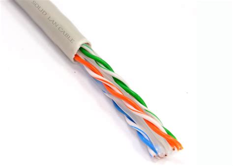 Cable de cobre desnudo sólido de la red del cable de Lan de Ethernet de