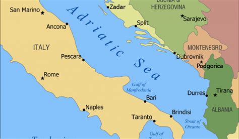 1500 Ad Map Of Europe Adriatic Sea Map