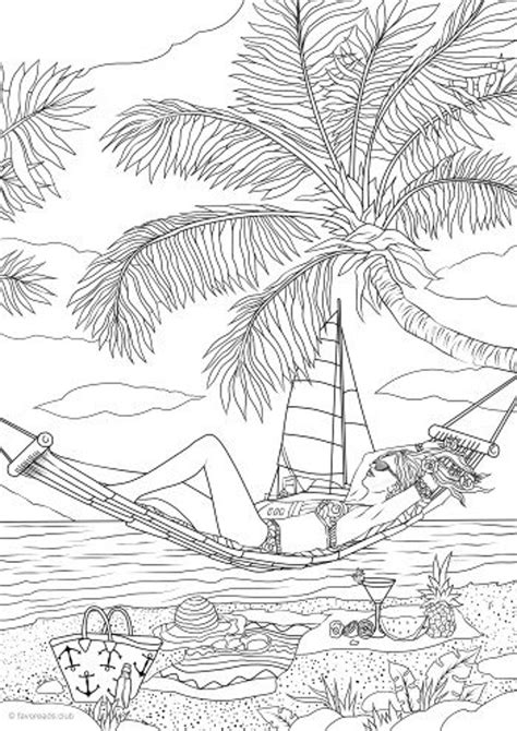 Relaxation Printable Adult Coloring Page From Favoreads Etsy