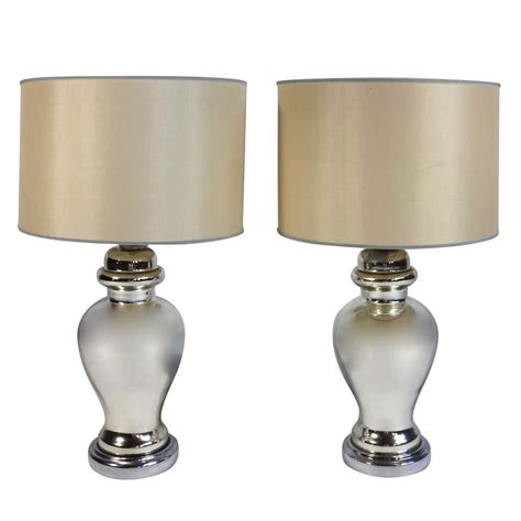 Pair Of Mercury Glass Lamps Aileen Getty Collection For Sale At 1stdibs