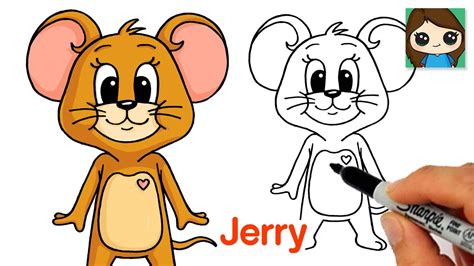 How To Draw Jerry Mouse Tom And Jerry