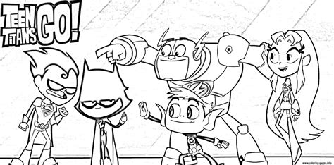 Teen Titans Go Coloring Coloring Pages