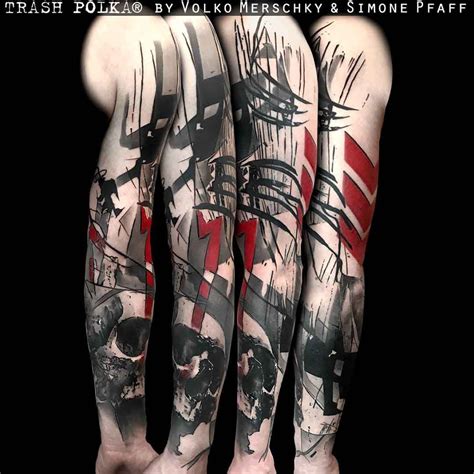 Tatto Sleeve Trash Polka Style Tatoo Trash Polka Inspiração Para Tatuagem