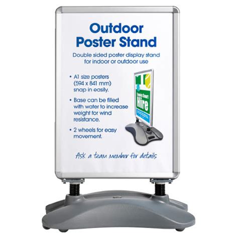 Whitney brothers wb0136 book display stand at deep discount pricing! Outdoor Poster Stands | Officeworks