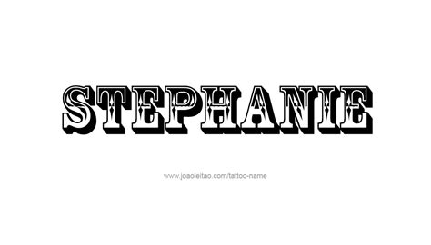 Stephanie Name Tattoo Designs