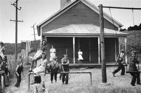 Recess At A One Room School Photograph Wisconsin Historical Society