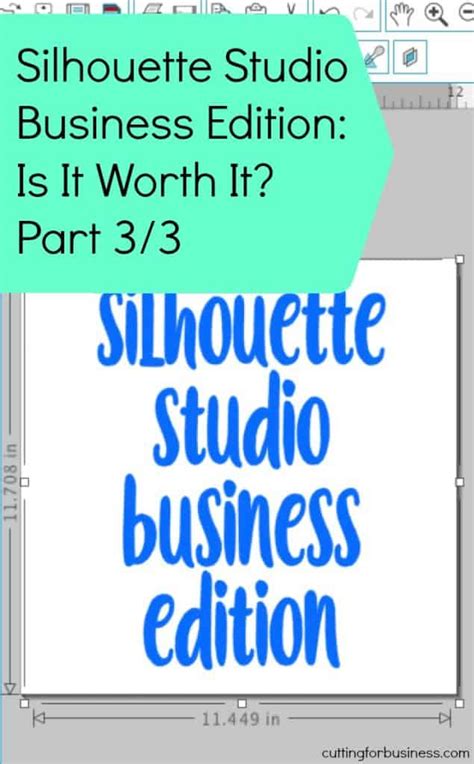 Silhouette Studio Business Edition Is It Worth It Cutting For Business