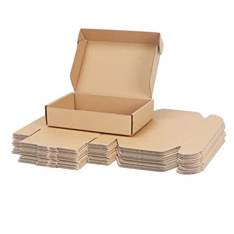 Pharege 9x6x2 Inch Shipping Boxes 25 Pack Brown Corrugated Cardboard