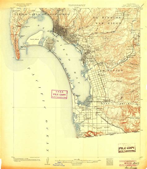 San Diego Topographic Map Elevation Map Of World