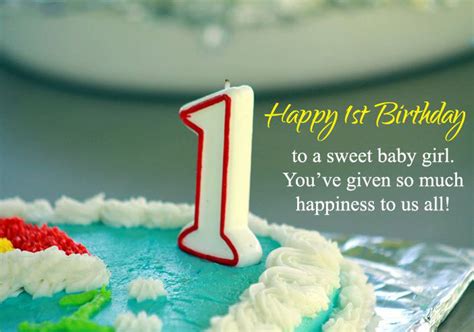 85 Beautiful Happy First Birthday Wishes For Baby Girl Boy