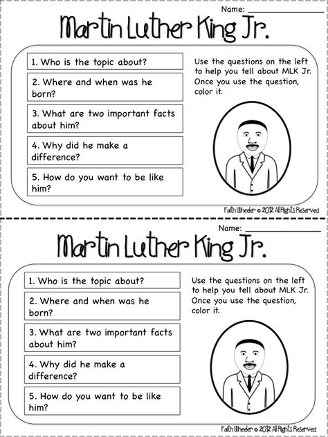 Reading selection celebrating the life and contributions of martin luther king, jr.; Search Results for "Martin Luther King Worksheets ...