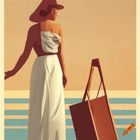 Tan Line Vintage Travel Poster