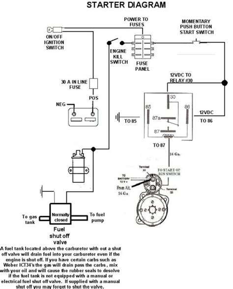 2 Wire Fuel Shut Off Solenoid Wiring Diagram