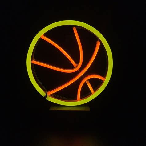 Flexible Neon Light Basketball Etsy