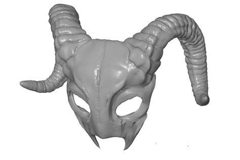 Ram Skull Mask Digital Download For 3d Printing Etsy