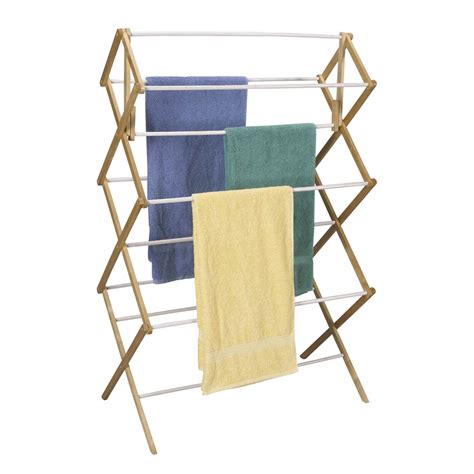 Solid maple hardwood laundry rack for shirts, jeans, kids' clothing & more, heavy duty folding drying rack, made in usa, no assembly needed, large. Household Essentials Indoor Clothes Dryer Accordion Mega ...
