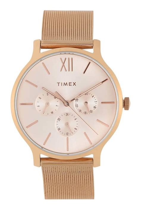 Buy Timex Womens Rose Gold Dial Metallic Multi Function Watch