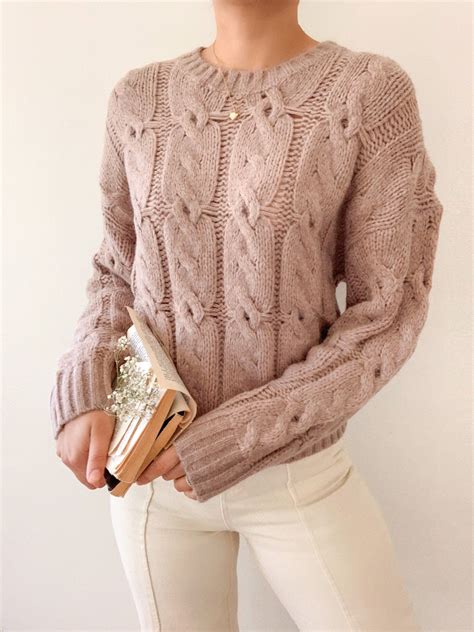Leaves Changing Color Sweater Breath Of Youth In 2021 Knit Sweater