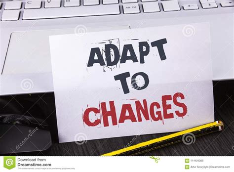 Text Sign Showing Adapt To Changes Conceptual Photo Innovative Changes