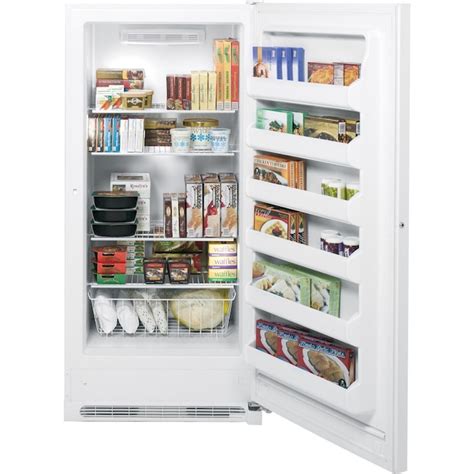 Ge 202 Cu Ft Frost Free Upright Freezer White At