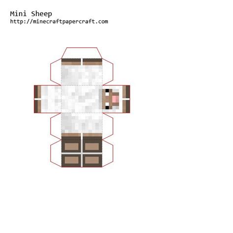 Papercraft Mini Sheep Minecraft Printables Paper Crafts Minecraft