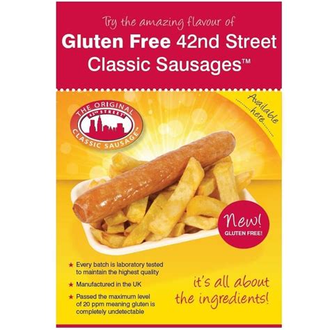 Gluten Free 42nd Street Classic Sausages Henry Colbeck
