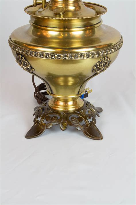 Bradley and Hubbard Brass and Cast Iron Table Lamp ...