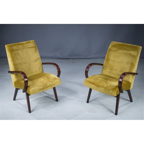 Paire Of Vintage Armchairs By Jaroslav Smidek For Ton 1960s