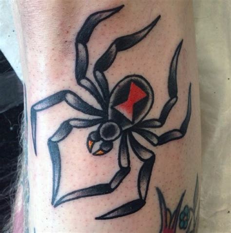 Black Widow Spider Tattoo On Hand Tattoo Widow Spider Bigorange