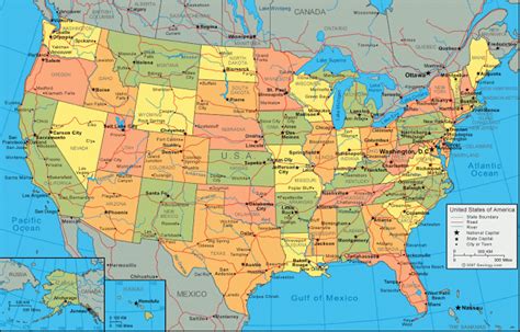 Mapa Completo Dos Estados Unidos Da Am Rica Eua
