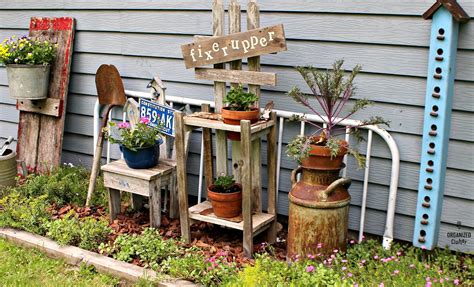 More Garden Decor Ideas With Junk Organized Clutter