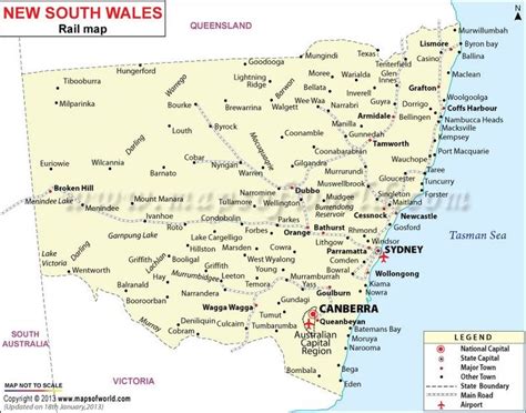 New South Wales Road Map Nsw Road Map Maps Of World New South