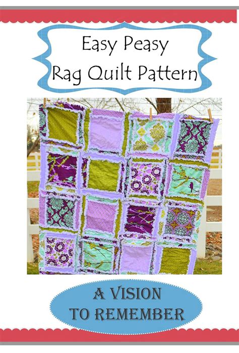 Easy Peasy Rag Quilt Rag Quilt Patterns Girl Quilts Patterns Rag Quilt