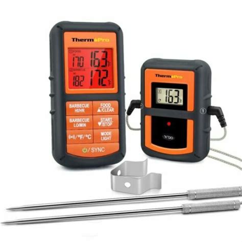 Thermopro Tp 08s Digital Wireless Meat Thermometer For Sale Online Ebay