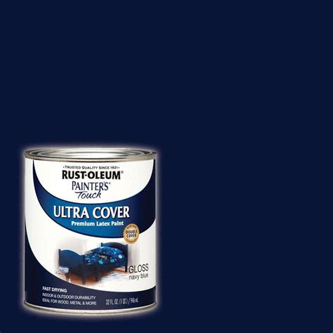 Rust Oleum Painters Touch 32 Oz Ultra Cover Gloss Navy Blue General