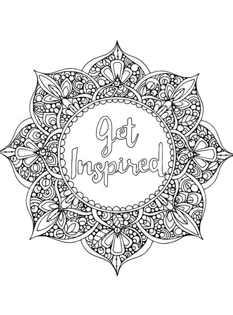 This adult coloring book includes 64 premium pages featuring creative quotes and intricate design. Pin on Coloring Pages for Adults