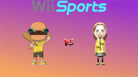 Wii Sports Baseball Players Beef Boss Vs Elisa Match YouTube