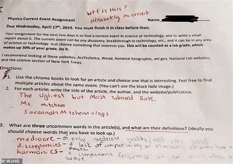 mother furious after teacher writes abusive remark on son s homework trending and viral news