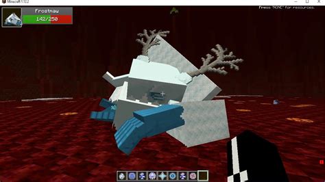 Minecraft Mob Battles Frostmaw Versus Icy Lycanites Mobs Youtube